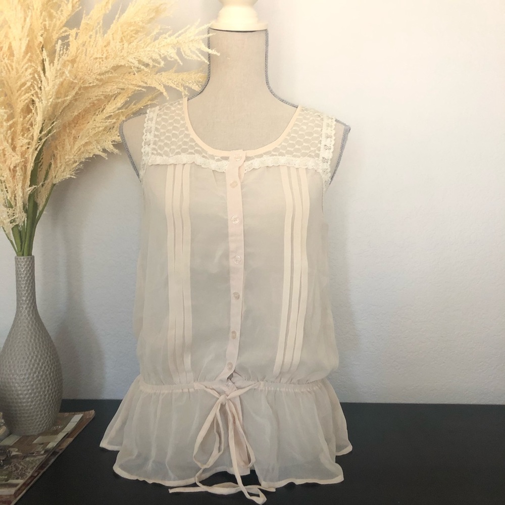Crochet Sheer Large Top